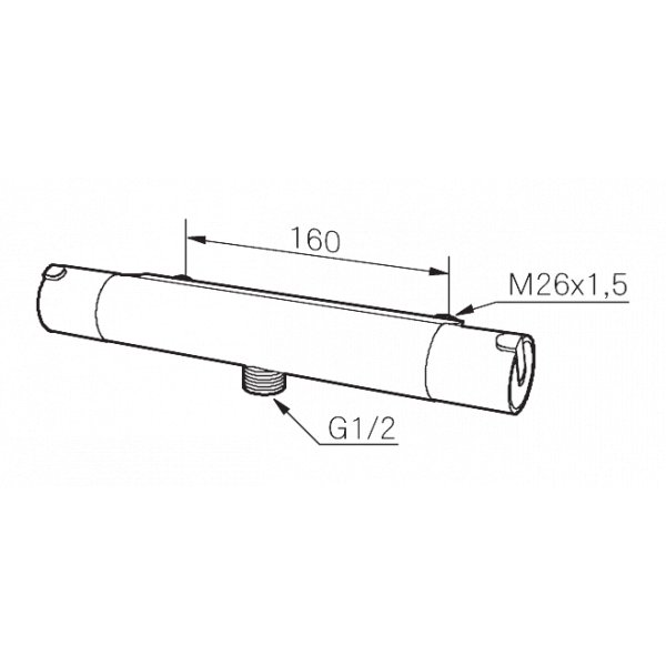 Mora Rexx T5 - Med udløb nedad Mora Rexx T5 - Med udløb nedad