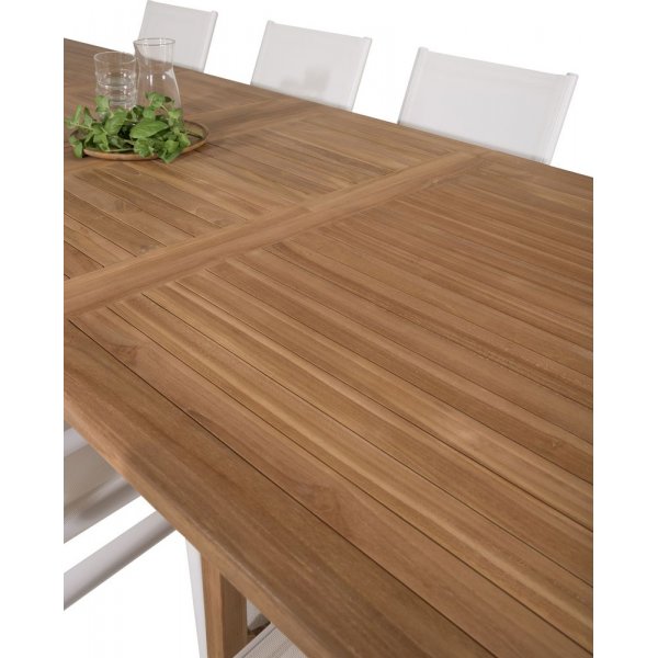 Bjuråker Matgrupp (195x110) - Vit/Natur - 8 Stolar Bjuråker Matgrupp (195x110) - Vit/Natur - 8 Stolar