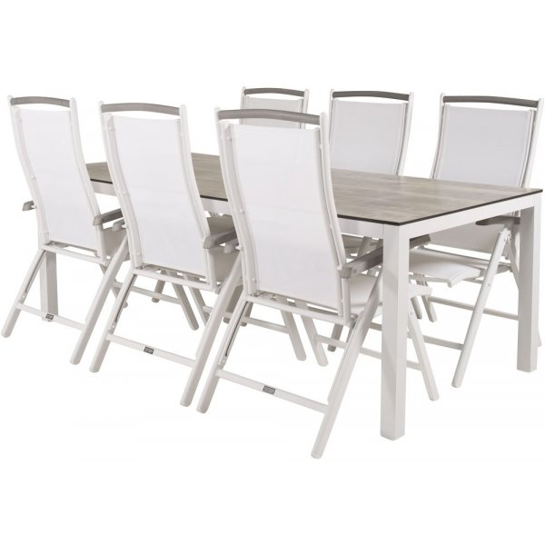 Tottarp Spisegruppe (205x100) - Hvid/Grå - 6 Stole Tottarp Spisegruppe (205x100) - Hvid/Grå - 6 Stole