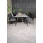 Prssebo Matgrupp (160x100) - Svart/Gr - 8 Stolar