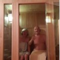 Kundbild Bastu Emerge E3: Glada bastuägare vid första badet