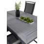 Ekens Matgrupp (152x90) - Svart/Gr - 4 Stolar
