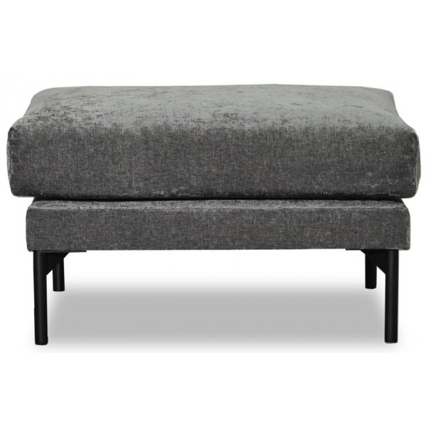 Fotpall 70x60 cm - Gr� chenille