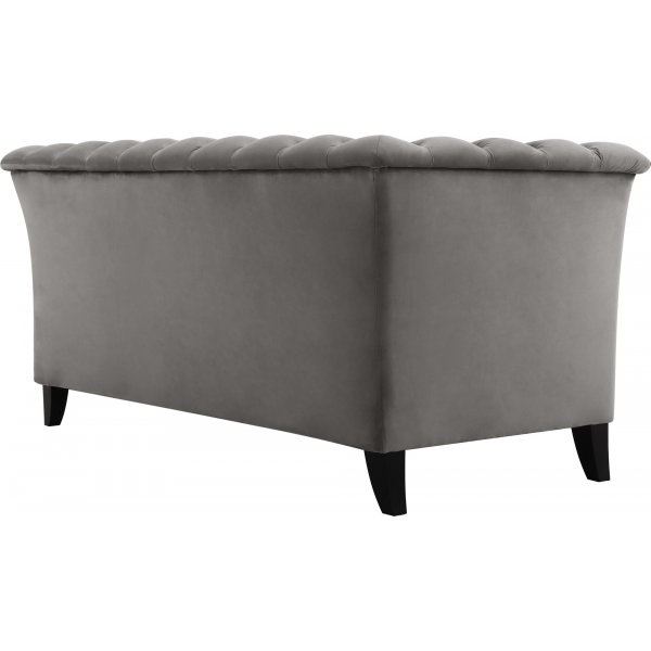 Soffa 2-sits chesterfield gr� - Henry
