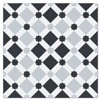 Klinker Dusk Vit-Svart Matt 20x20 cm Klinker Dusk Vit-Svart Matt 20x20 cm