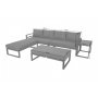Modulsofa Mediolan med bord - Gr/mrkegr