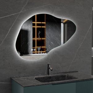 LED-spegel 90x60 cm med anti-fog och justerbar belysning