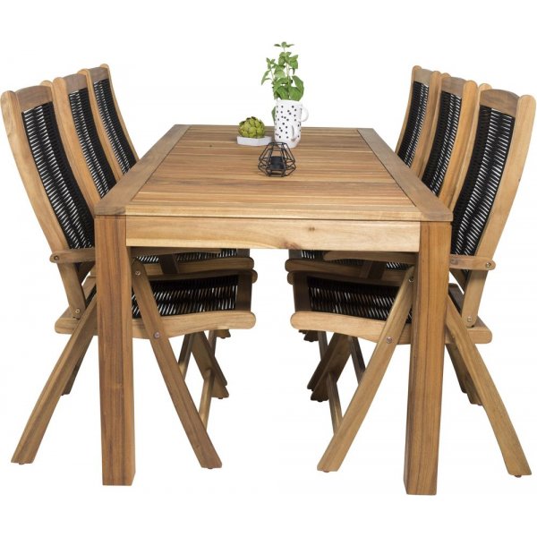 Prässebo Matgrupp (200x90) - Natur - 6 Stolar Prässebo Matgrupp (200x90) - Natur - 6 Stolar