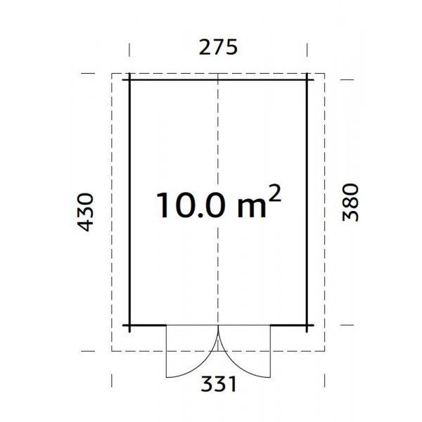 Friggebod Lotta 10,0 m² Friggebod Lotta 10,0 m²