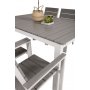 Prssebo Matgrupp (160x100) - Vit/Gr - 6 Stolar