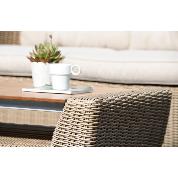 Outdoorgruppe natur / offwhite - Saint Tropez + Reinigungsspray für Gartenmöbel Outdoorgruppe natur / offwhite - Saint Tropez + Reinigungsspray für Gartenmöbel