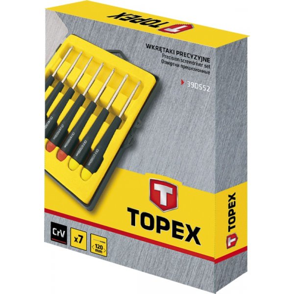 Precisionsskruvmejselsats, 7 delar