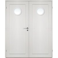 Parinnerdörr Nyby - Massiva - 1-spegel - Runt frostat glas Parinnerdörr Nyby - Massiva - 1-spegel - Runt frostat glas