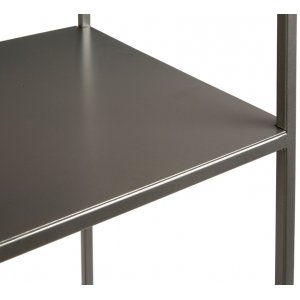 Hylla i metall 210 cm h�g 90 cm bred