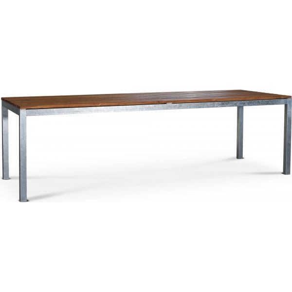 Alva spisebord - Teak / Galvaniseret stl