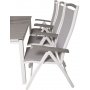 Prssebo Matgrupp (160x100) - Vit/Gr - 6 Stolar
