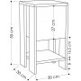 Ema s�ngbord - Ek/antracit