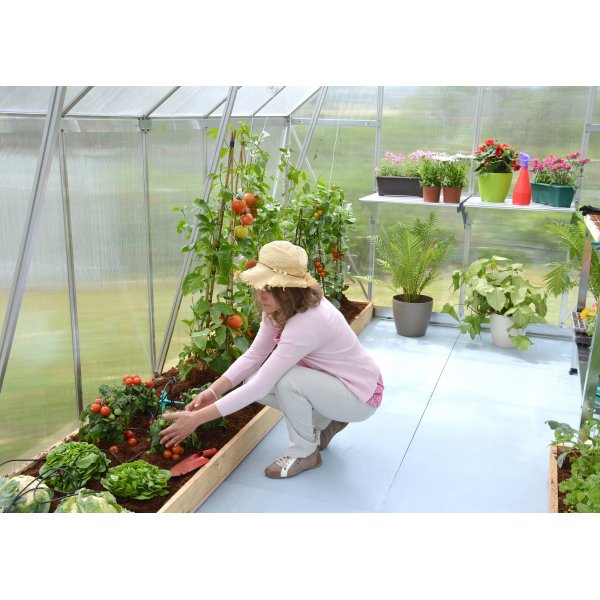 Canopia Essence Växthus i Polykarbonat 9 m² - Silver Canopia Essence Växthus i Polykarbonat 9 m² - Silver