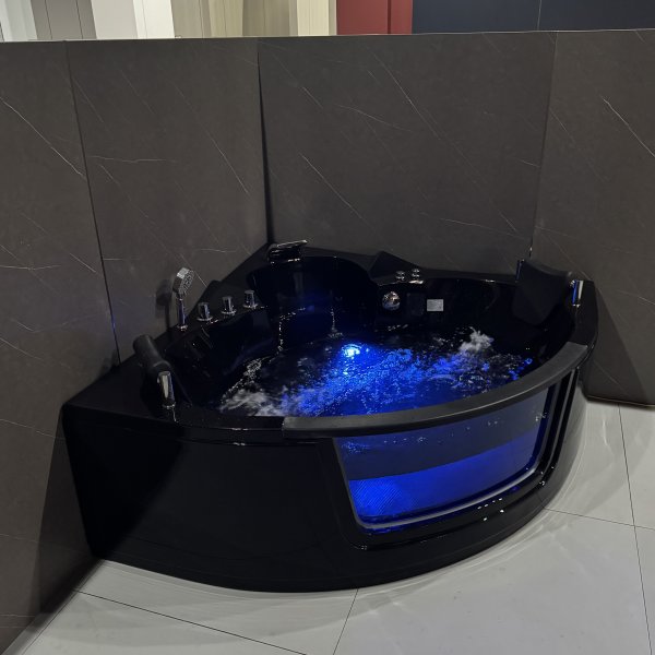 H�rnbadkar Kailua massagebadkar 150 � 150 cm � Svart