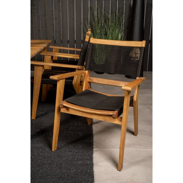 Malmby Matgrupp (180x90) - Natur - 6 Stolar