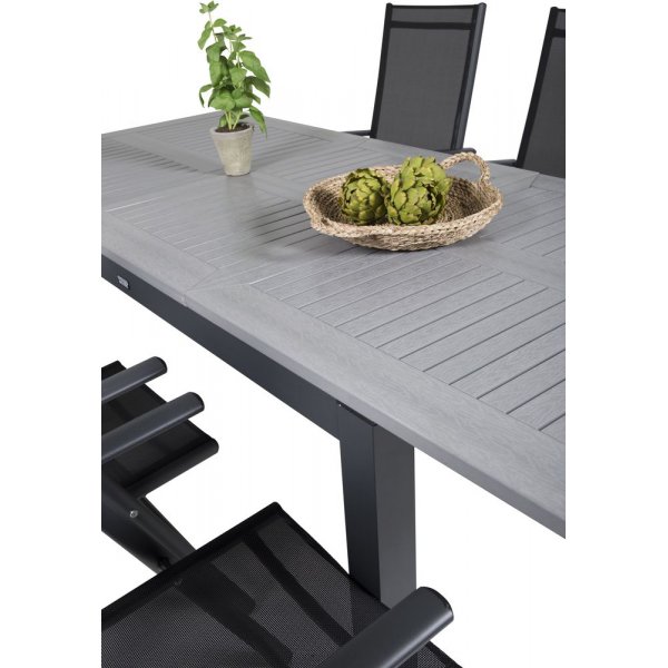 Ekenäs Matgrupp (152x90) - Svart/Grå - 6 Stolar Ekenäs Matgrupp (152x90) - Svart/Grå - 6 Stolar