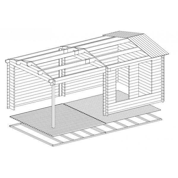 Attefallshus Melker H - 19 m² Attefallshus Melker H - 19 m²