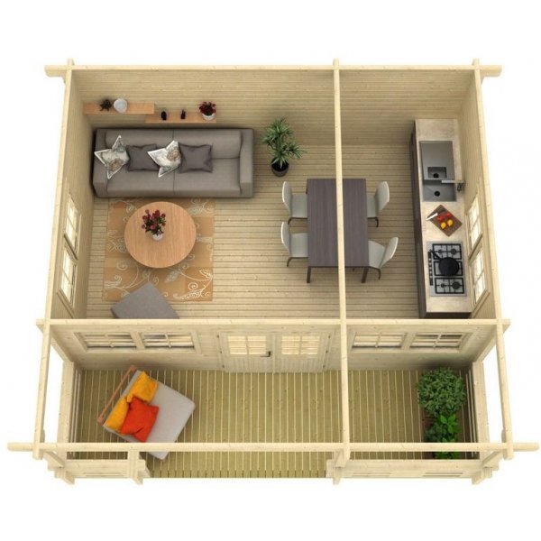 Attefallshus Ljungan - 20,5 m² Attefallshus Ljungan - 20,5 m²