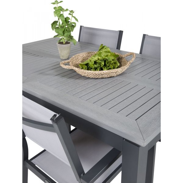 Ekenäs Matgrupp (152x90) - Svart/Grå - 4 Stolar Ekenäs Matgrupp (152x90) - Svart/Grå - 4 Stolar