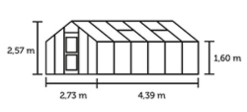 Växthus Junior - 12,1 m² Växthus Junior - 12,1 m²