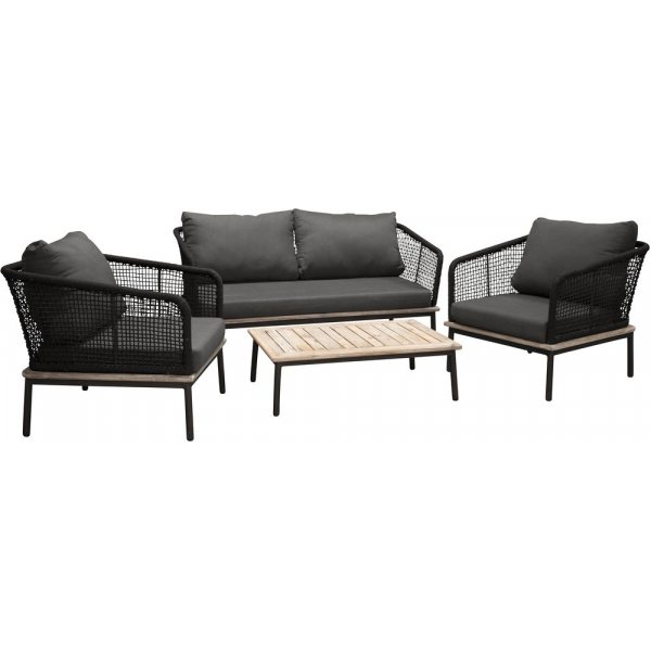 Alborga soffgrupp – Svart/akacia Alborga soffgrupp – Svart/akacia