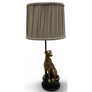 Belina lampsk�rm i grovt linne - Beige