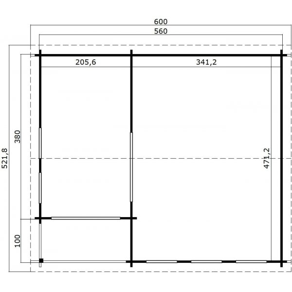 Attefallhaus Melodie Silber - 29 m�