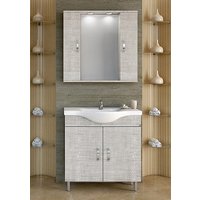 Möbelpaket Alba 80 beige med spegelskåp (2 skåp) Möbelpaket Alba 80 beige med spegelskåp (2 skåp)