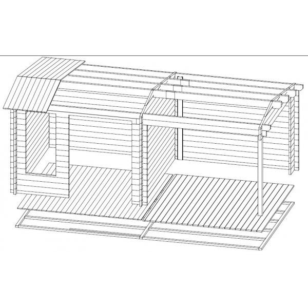 Attefallshus Melker J - 18 m