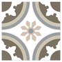 Klinker Basil Brun-Vit Matt 20x20 cm