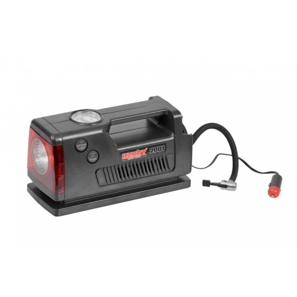 Kompressor med ficklampa och varningsljus - 12V Kompressor med ficklampa och varningsljus - 12V