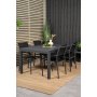 Holma Spisegruppe (160x100) - Sort - 4 Stole