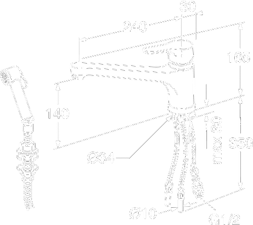 Gustavsberg Nautic köksblandare med handdusch Gustavsberg Nautic köksblandare med handdusch