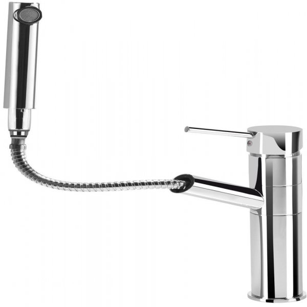 Aster Kksblandare med utdragbar pip - Krom