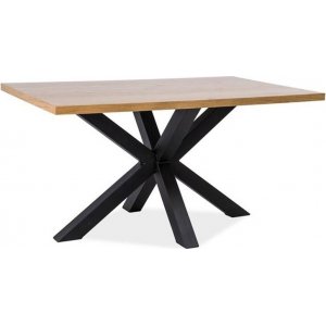Matbord 180x90 cm - Ek/svart