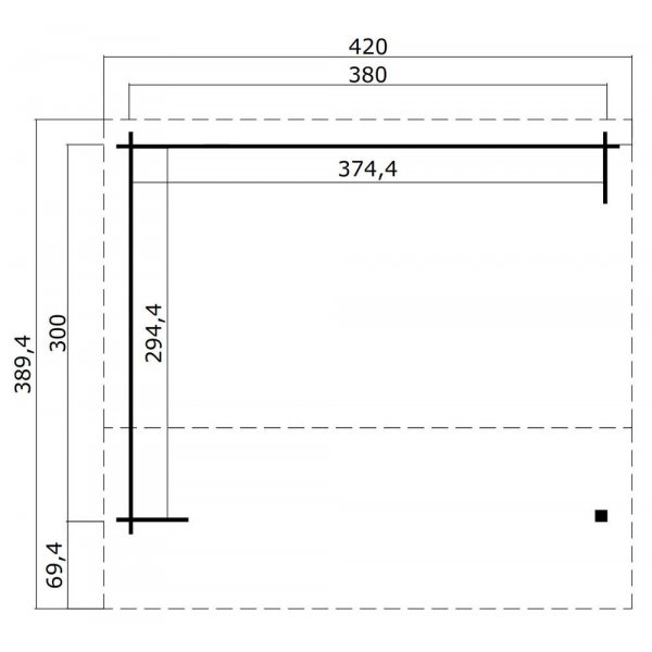 Friggebod Gerda - 11,4 m² Friggebod Gerda - 11,4 m²