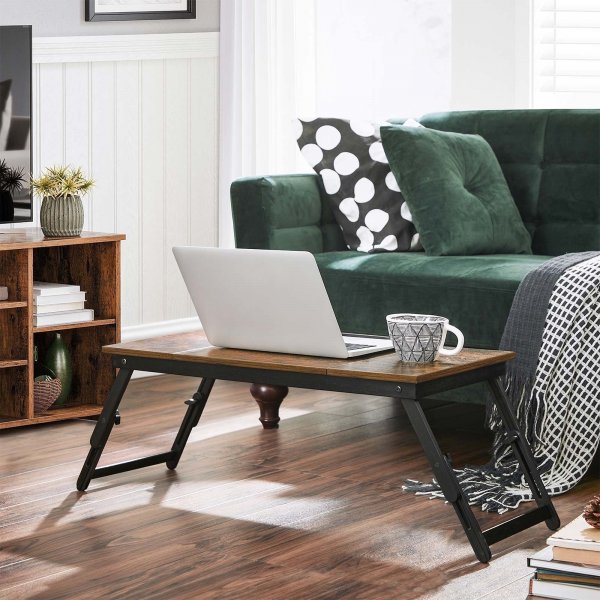 Milea laptopbord - Brun/svart