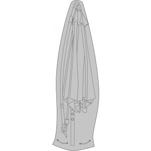 Luxury m�bel�verdrag f�r h�ngande parasoll - Svart
