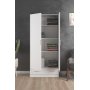Space garderob vit 80 cm bred med 170,5 cm h�g