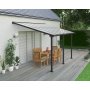 Canopia Olympia Balkondach aus Aluminium 3 x 4 - Dunkelgrau/Klarglas