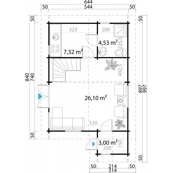 Sommerhus Elliot C - 42,5 m