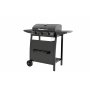 Gasolgrill med lock och varmh�llningsgaller - 3 br�nnare - svart