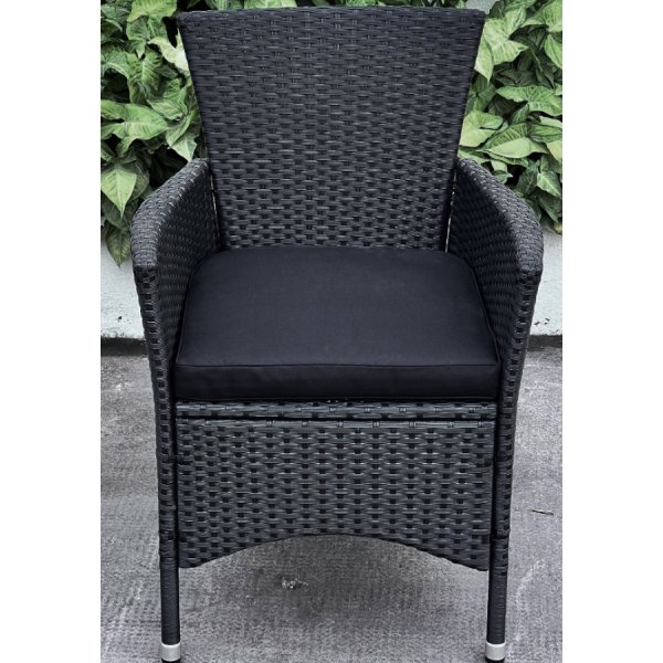 Brantevik ulkoiluryhmä, pöytä ja 8 tuolia - Musta synteettinen rottinki Brantevik ulkoiluryhmä, pöytä ja 8 tuolia - Musta synteettinen rottinki