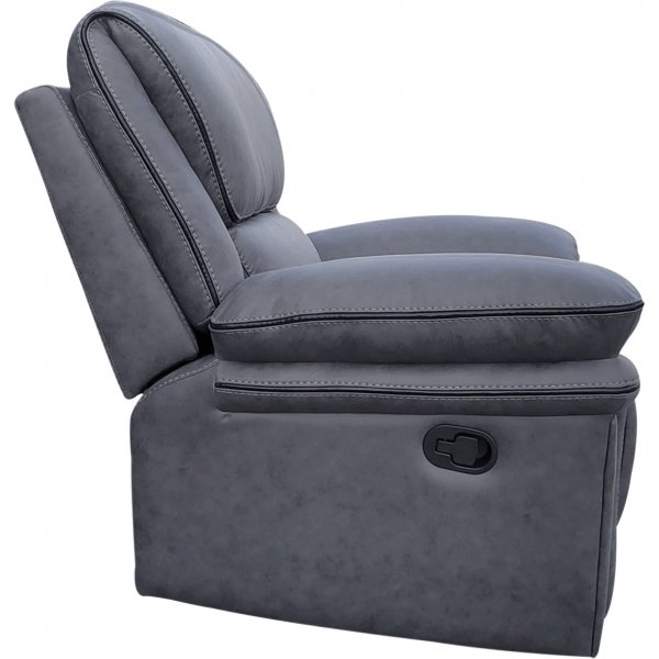 Reclinerf�t�lj gr� (Mikrofiber) - Riverdale