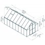 Canopia Essence Vxthus i Polykarbonat 11,8 m - Silver